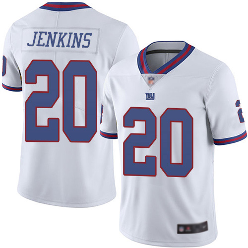Men New York Giants #20 Janoris Jenkins Limited White Rush Vapor Untouchable Football NFL Jersey